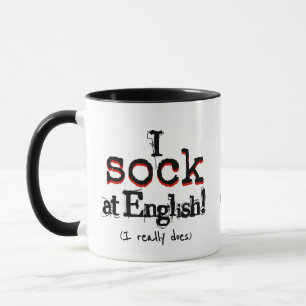 Grammar Humor and Coffee Funny Grammar Nerd Mug