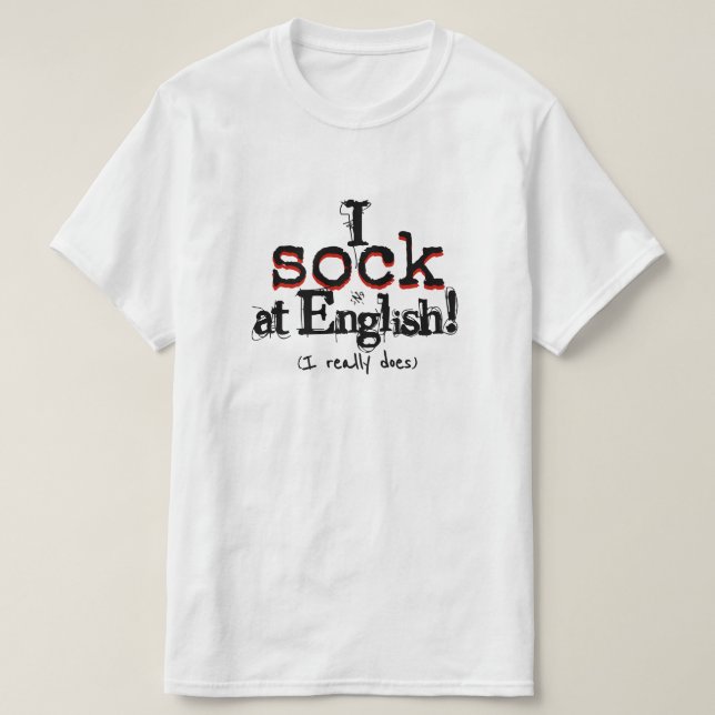 Grammar joke T-Shirt (Design Front)