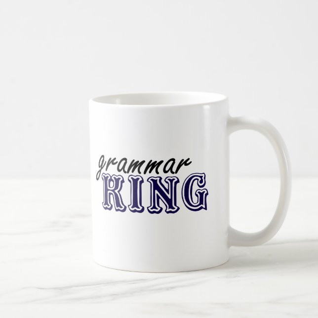 Grammar King Coffee Mug (Right)