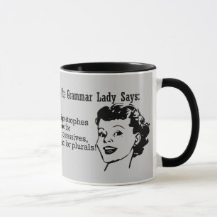 Grammar Lady Apostrophes Mugs