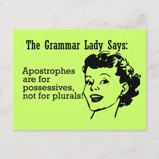 Grammar Lady Apostrophes Postcards