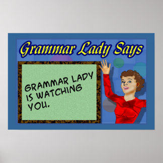 Grammar Lady Posters
