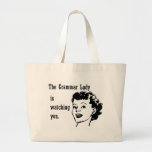 Grammar Lady Watching Bags