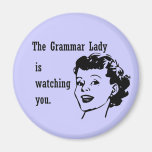 Grammar Lady Watching Magnets