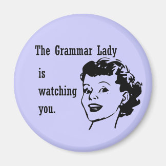 Grammar Lady Watching Magnets
