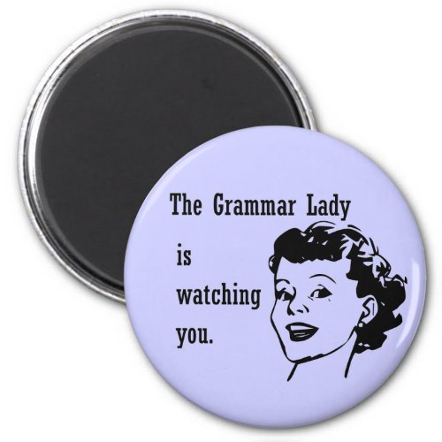 Grammar Lady Watching Magnets