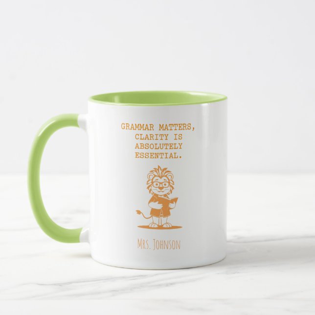 Grammar Matters Clarity Essential English Mug (Left)