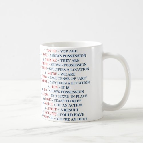 Grammar mug