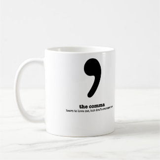 Grammar Mug Comma Humor Grammatical Gift