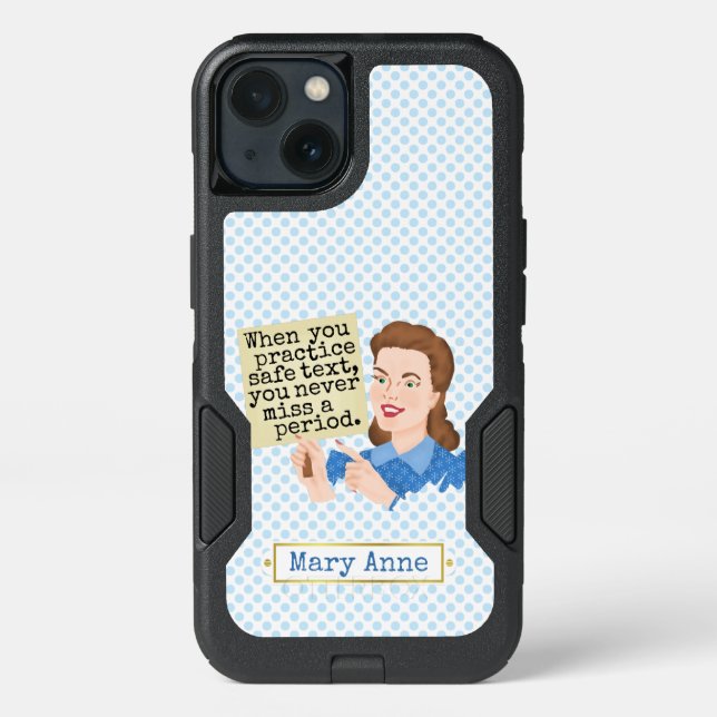Grammar Nerd | Funny Practice Safe Text Custom Otterbox iPhone Case (Back)