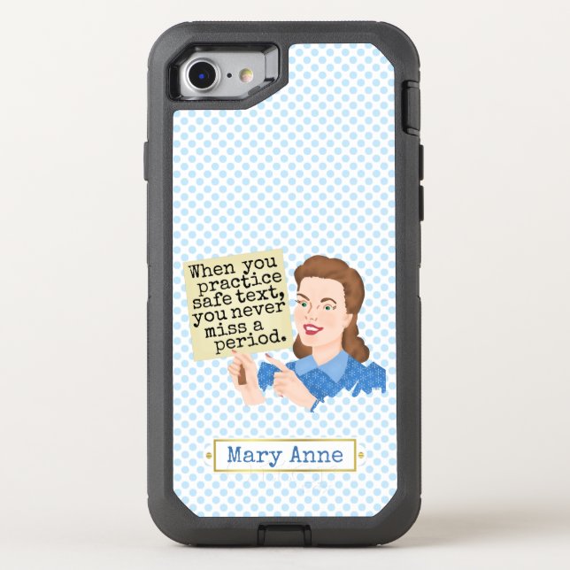 Grammar Nerd | Funny Practice Safe Text Otterbox iPhone Case (Back)