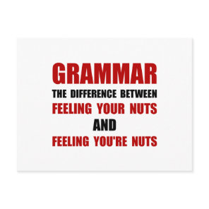 Grammar Nuts Postcard