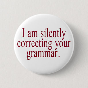 Grammar Pinback Button