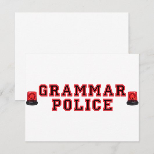 Grammar Police (Front/Back)