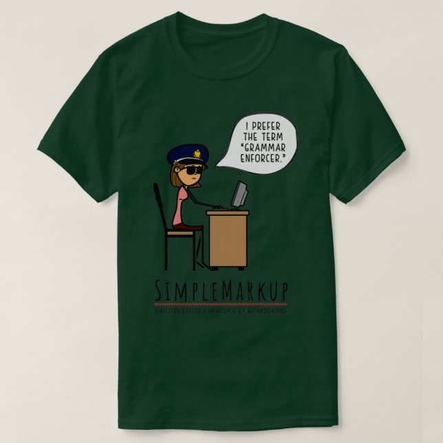 Grammar Police 2 T-Shirt (Design Front)