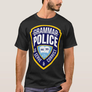 Grammar Police Badge Classic T-Shirt