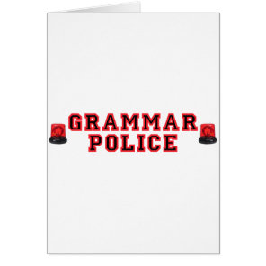 Grammar Police Cards