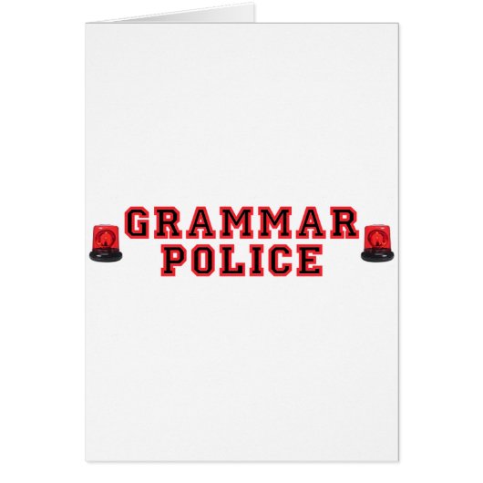 Grammar Police Cards (Front)