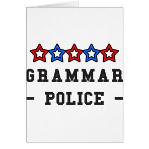 Grammar Police Cards