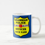 Grammar Police Customizable Teacher Mug at Zazzle
