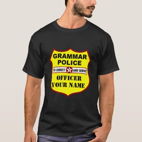 Grammar Police Dark Tee