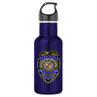 Grammar Police Dept Badge Pencil Eraser Water Bottle