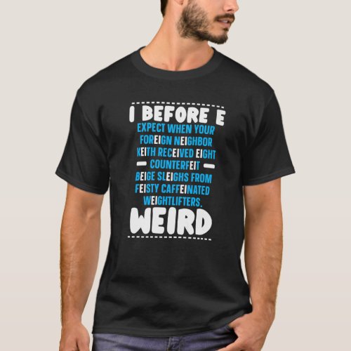 Grammar Police English Teacher Proper English Writ T_Shirt