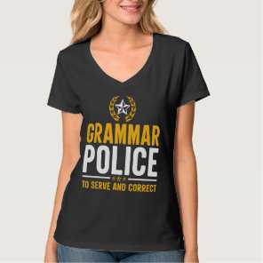 Grammar Police Funny English Teacher T-Shirt
