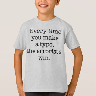 Grammar Police Funny Kids Tee