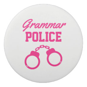 Grammar Police funny pencil eraser for teacher