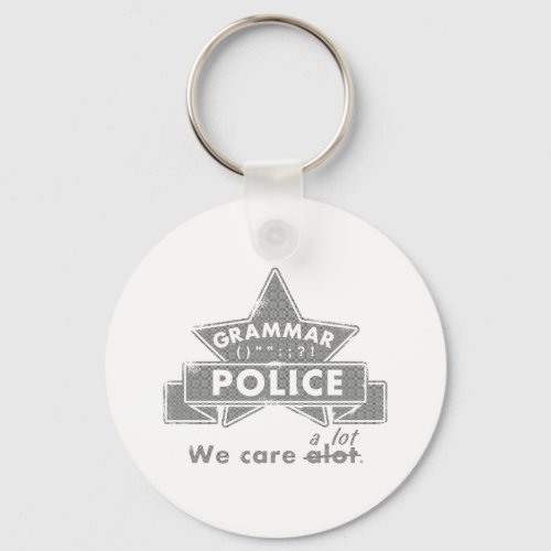 Grammar Police Keychain