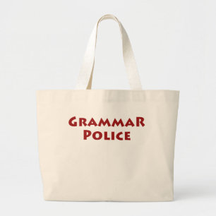 Grammar Police Large Tote Bag