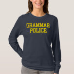 Grammar Police Long Sleeve T T-shirt at Zazzle