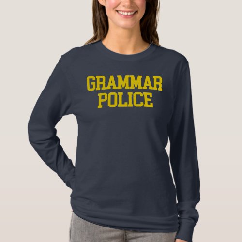 Grammar Police Long Sleeve T T_Shirt