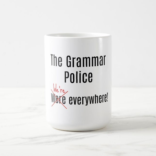 Grammar Police Mug (Center)