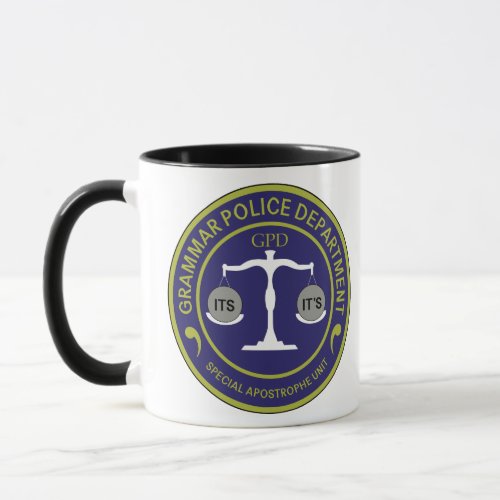 Grammar Police Special Apostrophe Unit Mug