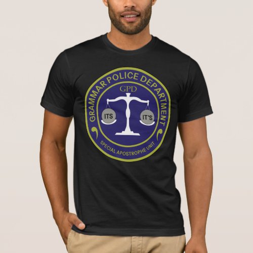 Grammar Police Special Apostrophe Unit T_Shirt