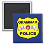 Grammar Police Square Magnet at Zazzle