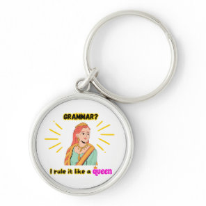 Grammar Queen Keychain