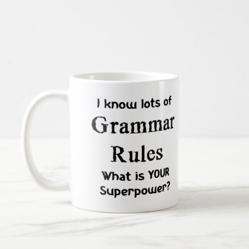 grammar rules coffee mug