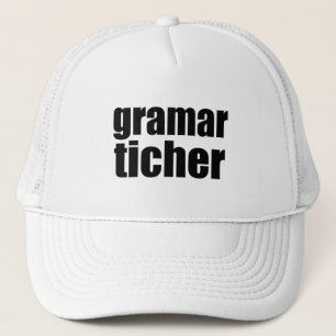 Grammar teacher joke trucker hat