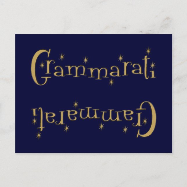 Grammaratti Postcard (Front)