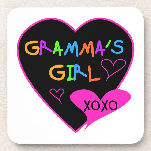 Gramma's Girl Tshirts, Mugs, Buttons, Cases, Hats Beverage Coaster (Front)