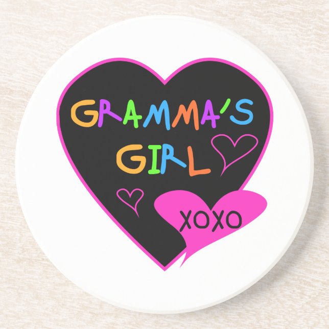 Gramma's Girl Tshirts, Mugs, Buttons, Cases, Hats Drink Coaster (Front)