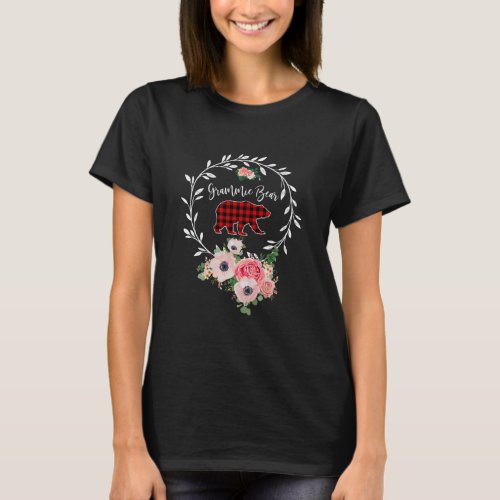 Grammie Bear Xmas Family Christmas T_Shirt