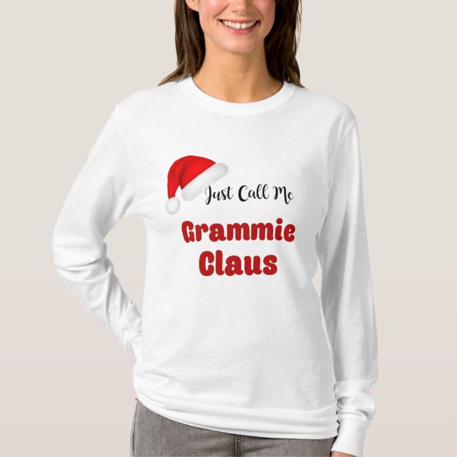 Grammie Claus Christmas T-Shirt (Front)