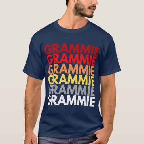 Grammie Grandmother in English Colorful Name for G T_Shirt