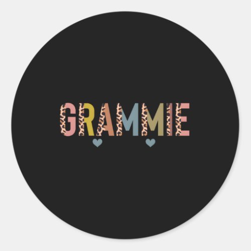 Grammie Love Laugh Spoil New Grammie Mothers Day Classic Round Sticker