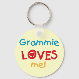 Grammie Loves Me T-shirts and Gifts Keychain