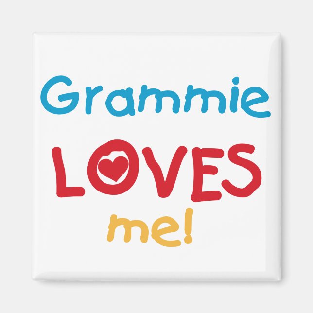 Grammie Loves Me T-shirts and Gifts Magnet (Front)